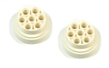 KOŁO Z OTWORAMI LEGO Technic BIAŁE 2szt. 60208