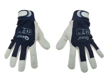 КОЖАНЫЕ РАБОЧИЕ ПЕРЧАТКИ GEKO G73528 РАЗМЕР. 9 ( Л )