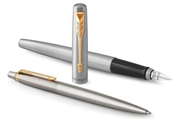 Ручка и шариковая ручка Parker Steel GT Jotter с ГРАВИРОВКОЙ