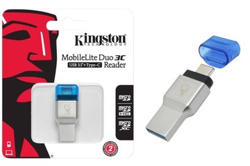 Czytnik KINGSTON Duo 3C microSD USB 3.1 + USB-C