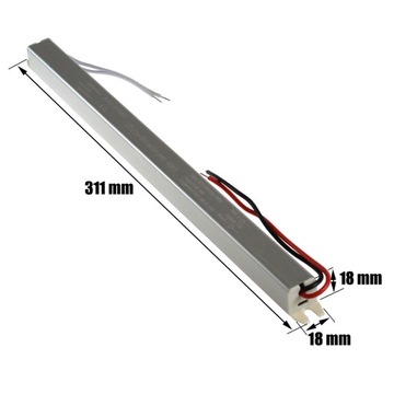 ZASILACZ LED 48W 12V TRANSFORMATOR ULTRA SLIM 4A IP20 DO TAŚM OPRAW