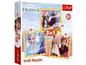Trefl Puzzle 3in1 Moc Anny i Elsy 34847