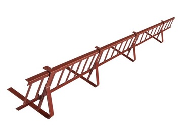 Płotek 1,5m 4 uchwyty kolor do papy bitumicznej