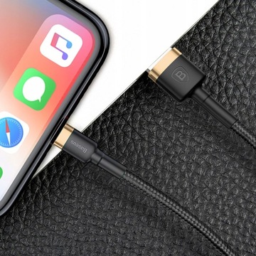 КАБЕЛЬ BASEUS fast USB|LIGHTNING ДЛЯ IPHONE IPAD КАБЕЛЬ С ПРОЧНОЙ ОПЛЕТКОЙ, 1 м