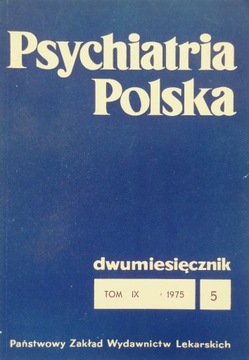 Польская психиатрия - том IX 1975 г.