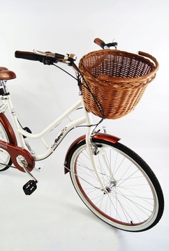 KOSZYK KOSZ WIKLINOWY ROWEROWY NA ROWER Solidny