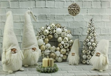 Lalka zimowa ceramika ozdoba dekoracja H63