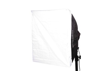 SOFTBOX 60x60cm na 1 lampę E27 światło ciągłe