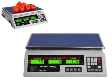 PRZENOŚNA WAGA KONTROLNA 35kg/2g LCD AKUMULATOROWA