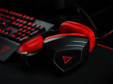 Игровые наушники с микрофоном на повязке вулкана Modec Rage