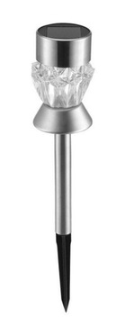 Lampa solarna biała LED DIAMENT solar metalowa