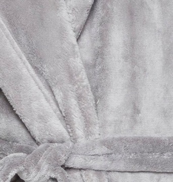 CIEPŁY MIŁY DŁUGI SZLAFROK MĘSKI Z KAPTUREM M