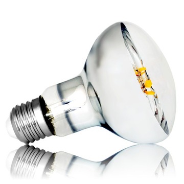 Żarówka LED E27 Filament 8W REFLEKTOR R80 b.ciepła