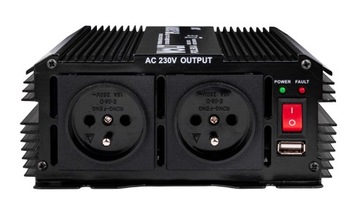 Батарея преобразователя автомобиля 12 В 230 В 1300 Вт 2600 Вт Вольт Польски + USB