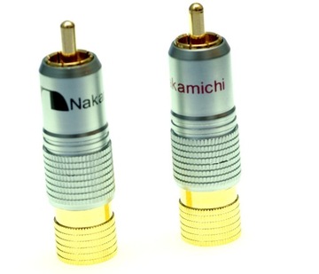 Wtyk RCA / CINCH bez lutowania NAKAMICHI gold