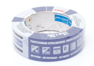 Лента бумажная синяя BLUE DOLPHIN 25мм х 50м