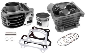 CYLINDER 50 GŁOWICA SKUTER 4T ZAWORY TŁOK GY6 TAJW