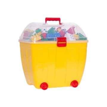 DUŻY KUFER KLOCKÓW K1 1000 elementów 3,2kg 3lata+