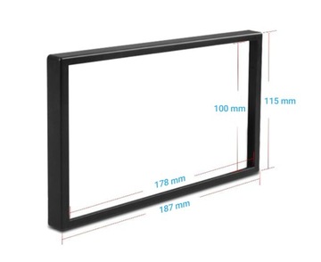 УНИВЕРСАЛЬНАЯ 2DIN МАСКИРОВОЧНАЯ РАМКА ДЛЯ КИТАЙСКОГО РАДИО 100х178мм 115х187мм