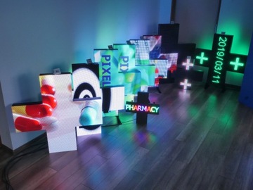 АПТЕЧНЫЙ КРЕСТ P5-96X96см RGB ВИДЕО ANDROID iOS
