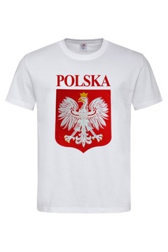 PODKOSZULEK MĘSKI DUŻY ORZEŁ POLSKA BIAŁY r. L