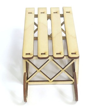 ОРНАМЕНТ-ДЕКОР САНКИ САНТЫ САНТЫ 3D KS33