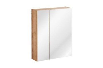 SZAFKA ŁAZIENKOWA WISZĄCA Z LUSTREM 60 CM CAPRI DĄB