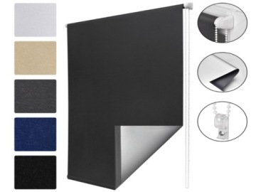 РУЛЕНЫЕ ШТОРЫ DUO BLACKOUT ТЕРМАЛЬНЫЕ 150X49 ЦВЕТОВ