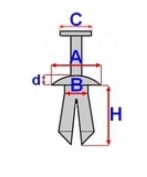 KOLÍČEK SPONKA PODBĚH PEUGEOT 307 406 607 807