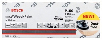 Абразивная сетка на липучке 150мм GR.120 BOSCH