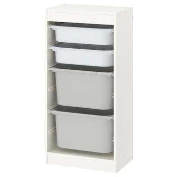 IKEA regał pojemniki TROFAST 46x30x94 biały/b-szar