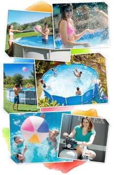 КАРКАСНЫЙ САДОВЫЙ БАССЕЙН С НАСОСОМ 610 x 132 СМ MEGA SET 18IN1 INTEX