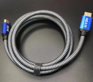 Кабель HDMI-HDMI v2.1, 1 м, 8K, 60 Гц, HDR