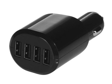 Ładowarka samochodowa 4x USB 5V 2,4 A