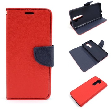 ETUI FANCY do Xia Redmi Note 8 PRO czerwo + SZKŁO