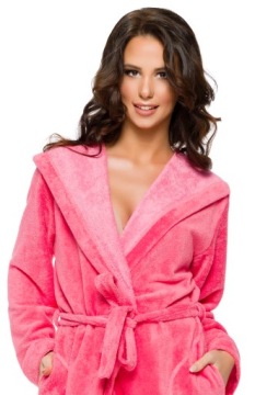 Бамбук длинный женский халат с капюшоном L