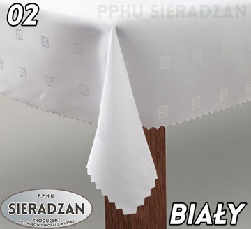 Скатерть устойчивая к пятнам - БЕЛАЯ, КРЕМОВАЯ - УЗОРЫ 120 X 380