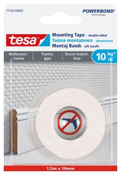 Dwustronna taśma montażowa tesa do tapety 1,5m