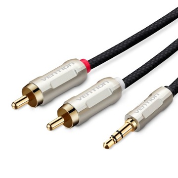 VENTION Kabel 4N OFC+Srebro 3.5 - 2x RCA dł. 1m