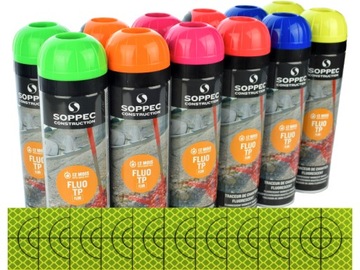 FARBA GEODEZYJNA SOPPEC FLUO 12szt. FOLIA 10szt.