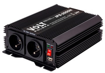 PRZETWORNICA 24V 230V SAMOCHODOWA NAPIĘCIA 2000W