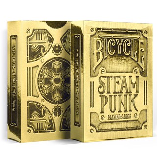 BICYCLE karty do gry STEAMPUNK gold / złote