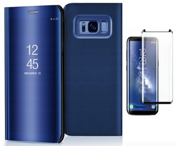 ETUI CLEAR VIEW DO SAMSUNG GALAXY S8 + SZKŁO 3D