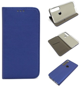 SMART MAGNET NA BOK do Motorola Moto G8 Plus grana Futerał Obudowa Case