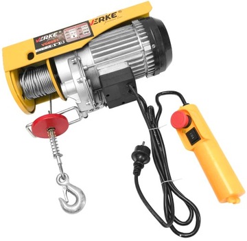 ЭЛЕКТРИЧЕСКАЯ ЛЕБЕДКА 230В ТРОСОВАЯ 600КГ + РУЧА 250-1100мм