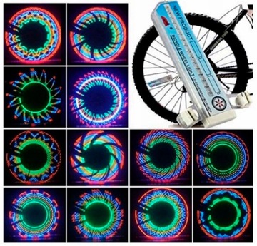 НЕОНОВЫЕ ВЕЛОСИПЕДНЫЕ ФОНАРИ НА СПИЦЕ СВЕТОДИОДНОГО КОЛЕСА
