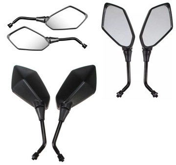 LUSTERKA WSK MZ JAWA SHL CHOPPER CHROM OWAL 10mm