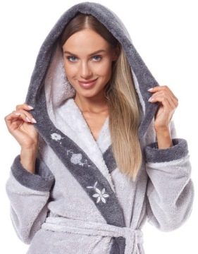 ДЛИННЫЙ ТЕПЛЫЙ ПУХОВЫЙ ЖЕНСКИЙ ХАЛАТ, КРЫША XL