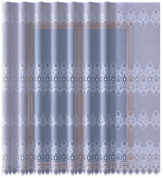 Firana żakardowa metrażowa 100 cm biała 34733