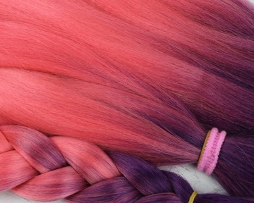 СИНТЕТИЧЕСКИЕ волосы для косичек ЦВЕТНЫЕ косички НАРАЩИВАНИЕ ВОЛОС ОМБРЕ